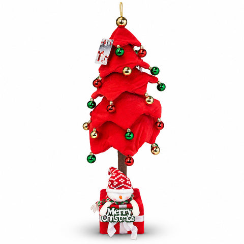 Sapin de Noël extensible de 90 et 95 cm avec paquet cadeau et personnages