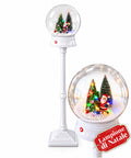 Lampione di Natale con Neve Soffiata, Musica e Luci LED