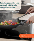 Batteria da Cucina Completa 13 Pezzi in Vari Colori con Mestoli Inclusi
