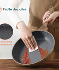 Batteria da Cucina Completa 13 Pezzi in Vari Colori con Mestoli Inclusi