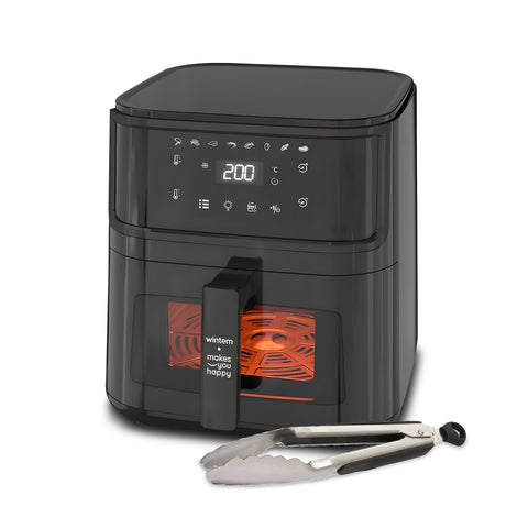Friggitrice ad Aria 8l con Touch Led, 8 Programmi e Ricettario Incluso