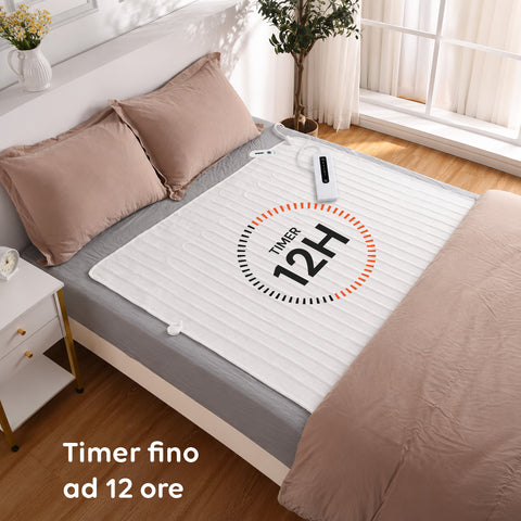 Couverture chauffante électrique pour matelas avec chauffage rapide et 6 températures