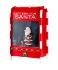 Cassetta Postale di Natale con Babbo Natale – LED, Musica e Effetto Neve