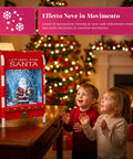Cassetta Postale di Natale con Babbo Natale – LED, Musica e Effetto Neve