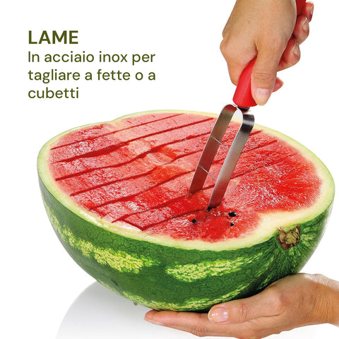 Affetta Melone e Anguria Inox 27,5cm – Taglia Cubetti e Fette Facile