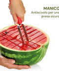 Affetta Melone e Anguria Inox 27,5cm – Taglia Cubetti e Fette Facile
