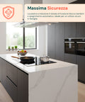 Fornello a Induzione da Incasso con 4 Zone Cottura – Potenza 7200W