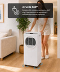Condizionatore Portatile 9000 BTU 3 in 1 in ABS con Telecomando (Classe A R290), 950W + Timer