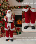 Decoro Natalizio Babbo Natale – Stile Classico Perfetto per Ingresso Soggiorno