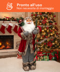 Decoro Natalizio Babbo Natale – Stile Classico Perfetto per Ingresso Soggiorno