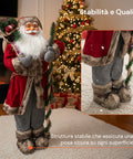 Decoro Natalizio Babbo Natale – Stile Classico Perfetto per Ingresso Soggiorno