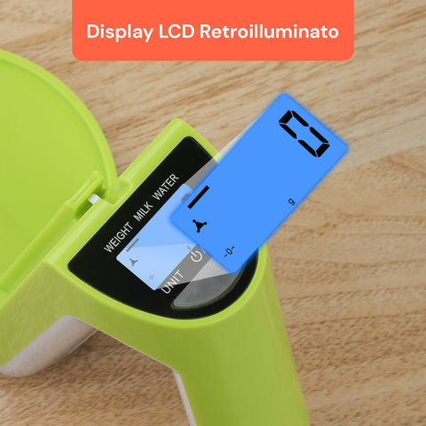 Bilancia da Cucina con Manico, Display LCD e Spegnimento Automatico