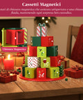 Calendari dell’Avvento – Versione Albero con Cassetti o Casette con Sticker