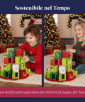 Calendari dell’Avvento – Versione Albero con Cassetti o Casette con Sticker