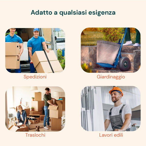 Carrello in Acciaio Verniciato Blu con Ruote Pneumatiche e Portata 250 kg Multiuso Ean-8023755040727