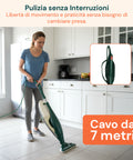 Cavo Alimentazione VK130/131 – Ricambio Compatibile 7-10m Verde con Spina