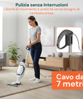 Cavo Alimentazione per Modello VK150 – Ricambio Compatibile 7m Grigio con Spina