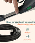 Cavo Alimentazione per Modello VK150 – Ricambio Compatibile 7m Grigio con Spina