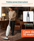 Cavo Alimentazione VK200 – Ricambio Compatibile 7-10m Grigio con Spina