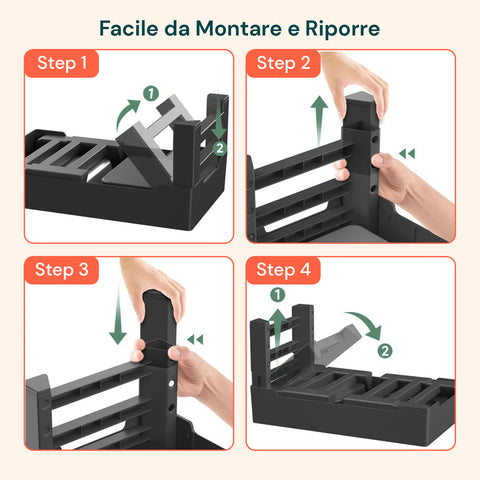 Ciotole Regolabili Perfette per Tutti i Cani - da 8,7 a 28,8 cm di Altezza
