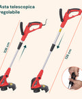 Decespugliatore Elettrico Regolabile – 550W e Sistema Tap & Go