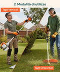 Decespugliatore a Scoppio 4 in 1 con Tagliasiepi, Motosega e Troncarami 52cc