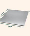 Spianatoia per Impasto in Acciaio Inox 304 Satinato con Piegatura 2 cm