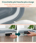 Dispenser Cibo per Cani e Gatti – 18L con Chiusura Ermetica