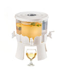Dispenser Rotante 360° per Bevande 6L Totali con 4 Scomparti e Base Resistente