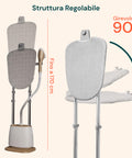 Ferro da Stiro a Vapore Verticale 1580W con Accessori e Serbatoio 1500ml