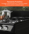Cucina a Gas 4 Fuochi con Vano Portabombola – Per Interni ed Esterni
