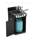 Cucina a Gas 4 Fuochi con Vano Portabombola – Per Interni ed Esterni