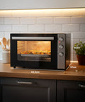 Forno Elettrico Ventilato 70L Multifunzione 2500W – Doppia Resistenza e Timer 90 Min