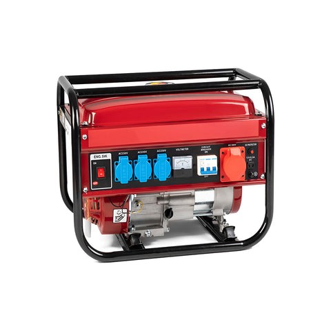 Groupe Électrogène Portable Double Sortie 220V / 380V pour Camping et Chantier