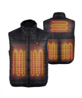 Gilet Termico Nero Unisex L-XXL – 3 Livelli di Temperatura e Ricarica USB