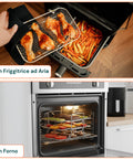 Griglia Airfryer 3 Livelli Rotonda e Rettangolare in Acciaio Lavabile