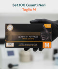 Guanti Nitrile Neri Senza Polvere – Set 100/1000 Pz Taglia M/L