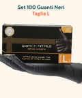 Guanti Nitrile Neri Senza Polvere – Set 100/1000 Pz Taglia M/L