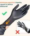 Guanti Nitrile Neri Senza Polvere – Set 100/1000 Pz Taglia M/L