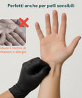 Guanti Nitrile Neri Senza Polvere – Set 100/1000 Pz Taglia M/L