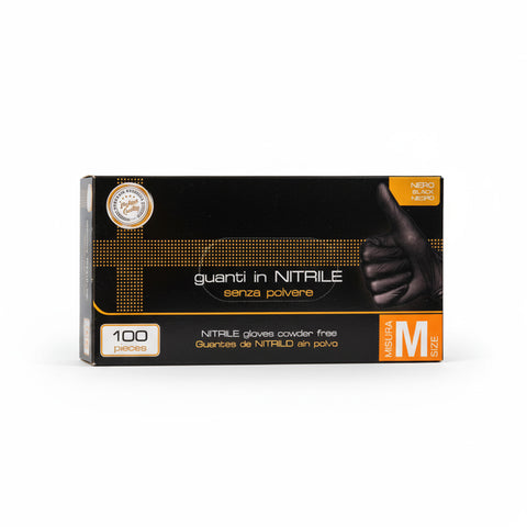 Gants en nitrile noirs sans poudre – Lot de 100/1000 pièces Taille M/L