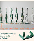 Set Accessori Folletto Compatibile VK130 in Poi – Lancia, Pennello, Adattatore