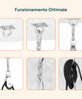 Kit Carrucola in Acciaio Inox con Fune 20 m – Resistente e Completo di Accessori