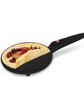 Padella Crepes Elettrica 700w con Rivestimento Antiaderente Facile Pulizia