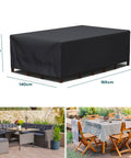 Set Copertura Tavola E 4 Sedie 165x140x90cm