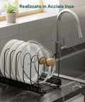 Organizer Portapentole Estensibile da 30 a 58cm per Utensili da Cucina