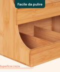 Organizer Multiuso in Legno di Bambù – 9 Scomparti con Design Stabile