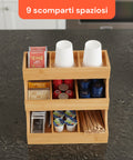 Organizer Multiuso in Legno di Bambù – 9 Scomparti con Design Stabile