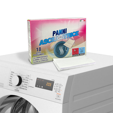 Lingettes assouplissantes et parfumées pour sèche-linge – Anti-bouloches, 18/180 pièces