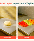 Spianatoia per Impasto in Acciaio Inox 304 Satinato con Piegatura 2 cm